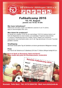 Fußballcamp @ FC Viktoria Jöhlingen | Walzbachtal | Baden-Württemberg | Deutschland