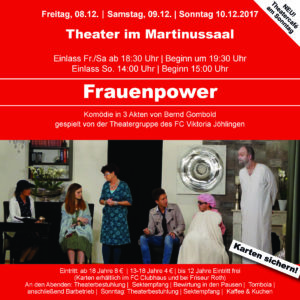 FC-Theatervorstellungen @ Martinussaal Jöhlingen | Walzbachtal | Baden-Württemberg | Deutschland