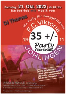 35 +- Party 2023 "Die Dritte" @ Hasenhalle Jöhlingen | Walzbachtal | Baden-Württemberg | Deutschland