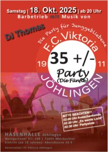 35+-Party_Die Fünfte @ Hasenhalle Jöhlingen